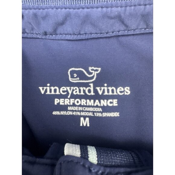 Vineyard Vines Performance Women’s Navy Blue Short Sleeve Golf Polo Shirt Top M - Picture 5 of 7